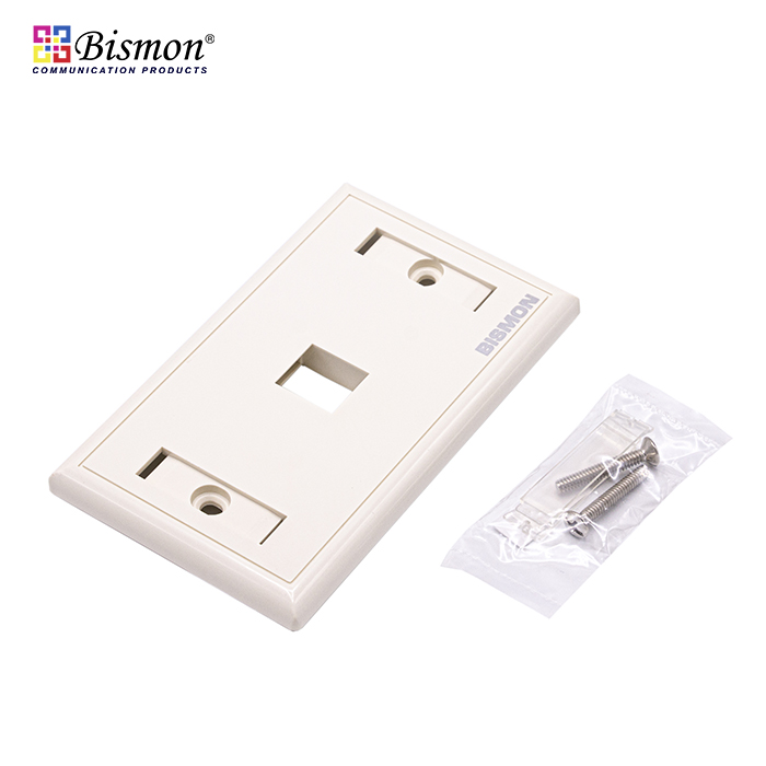 1 Port RJ45 Wall Plate (แผงหน้ากาก 1 ช่อง สำหรับคอม)